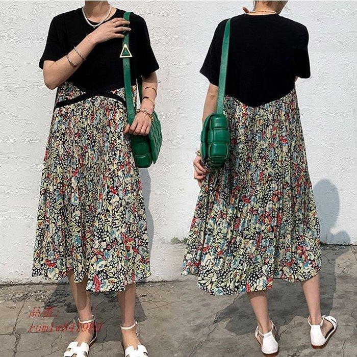 品質は非常に良い きれいめ シフォン 半袖ワンピース 春夏 膝丈ワンピース 40代 レディース ワンピース カジュアル韓国風 上品 通勤 花柄切り替えプリーツスカート ゆったり30代 ワンピース サイズ 5xl Www We Job Com