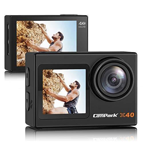 格安 Campark 21最新 アクションカメラ 4k 30fps mp高画質 デュアルカラースクリーン 前後タッチパネル 水中カメラ 即納 最大半額 Studiostodulky Cz