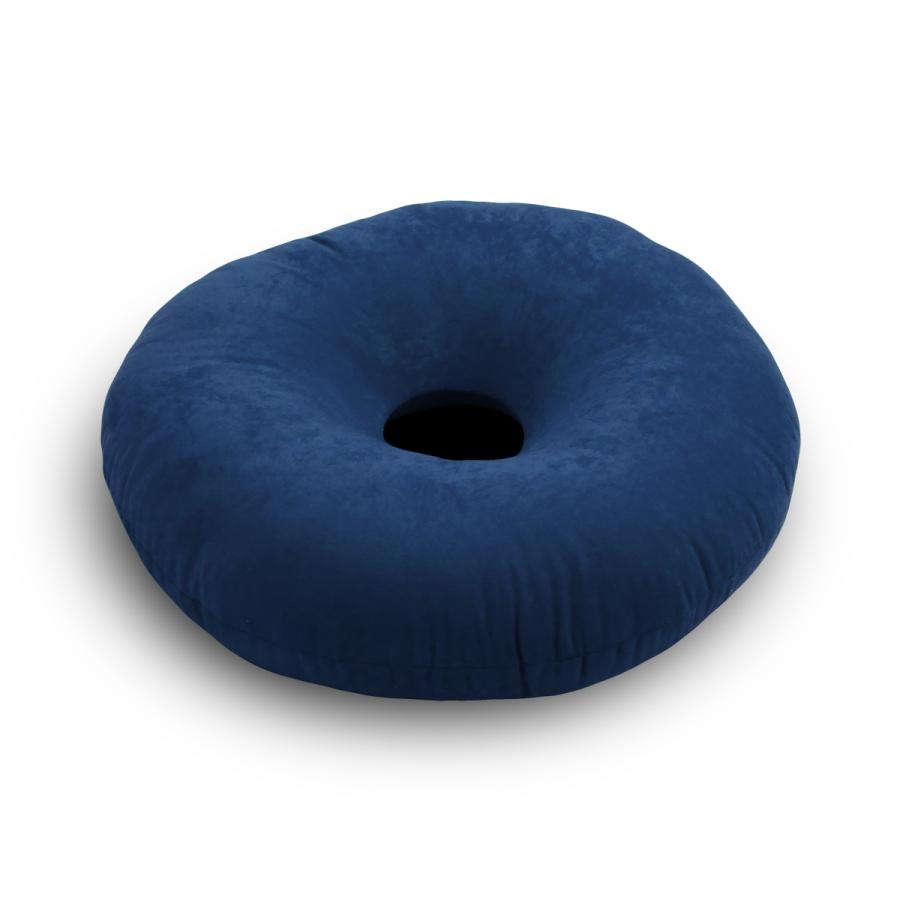 円座クッション スエード調 送料無料 低反発ウレタンチップ ドーナツ型