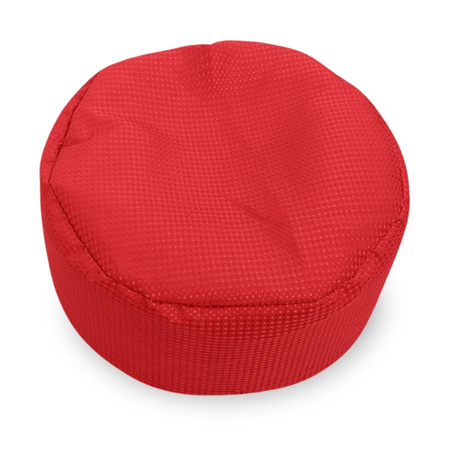 ビーズクッション タイコ型 直径52×高さ25cm カジュアルドット 織柄