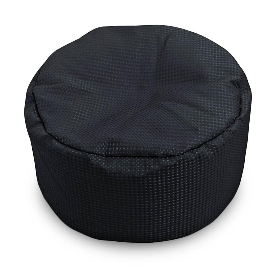 ビーズクッション タイコ型 直径52×高さ25cm カジュアルドット 織柄