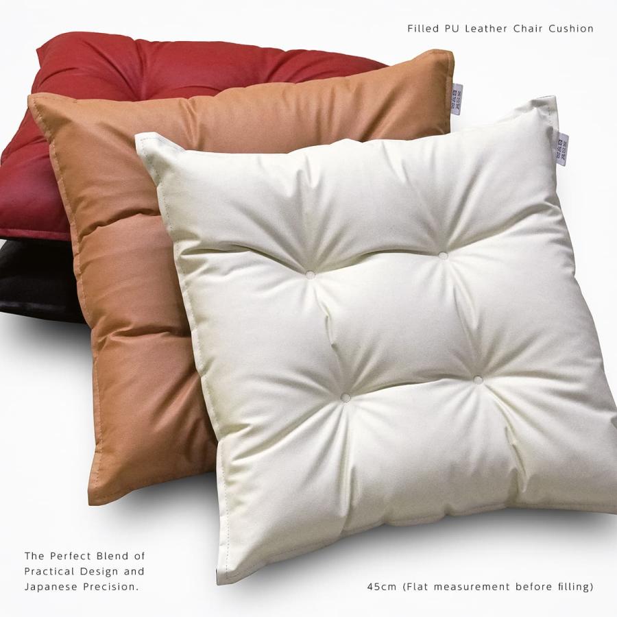 クッション 椅子 シート イス 床用 約 45×45 cm R-24 PU 合皮