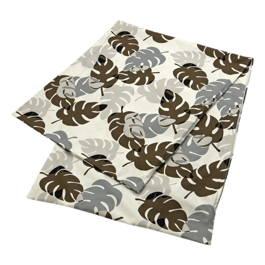 スーパーセール 長座布団カバー 68 180 モンステラ ブラウン ごろ寝 お昼寝 カバー おしゃれ 伸