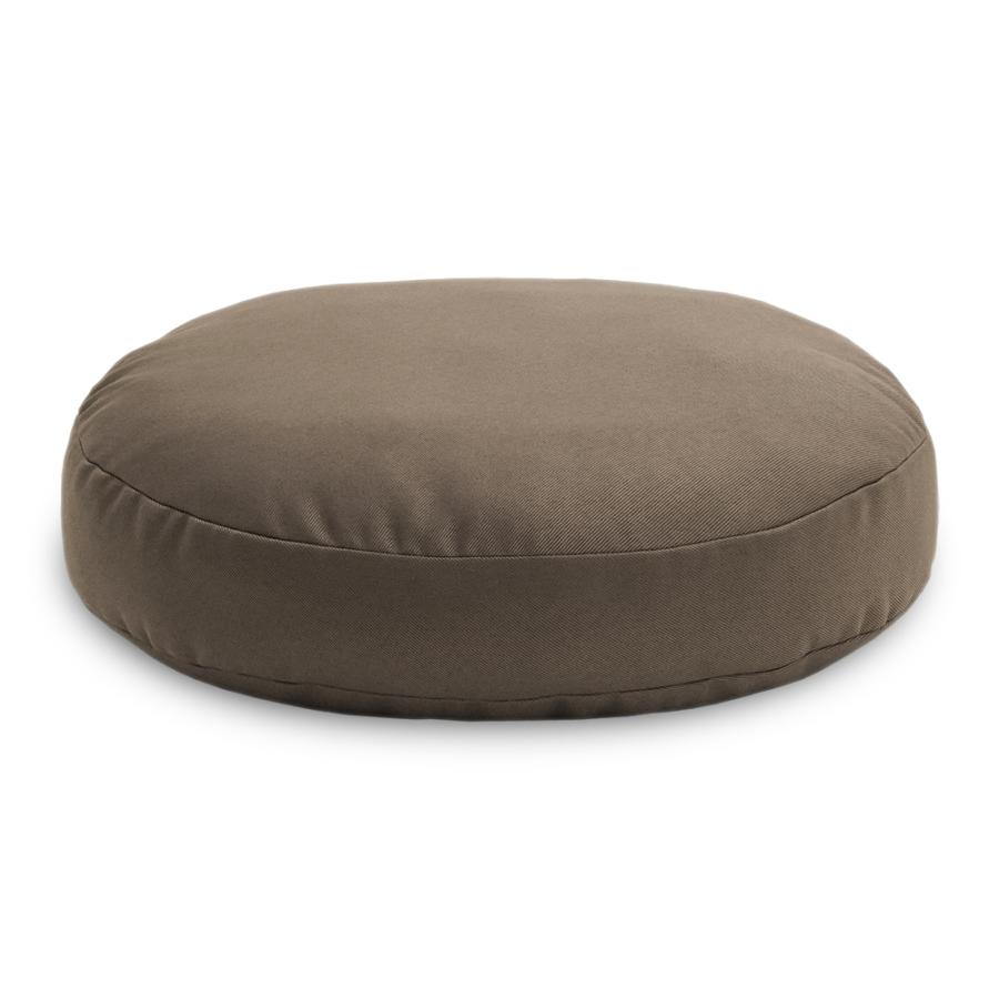 ラウンド型マチ付きクッション 直径約48cm マチ高さ約8cm リグパット