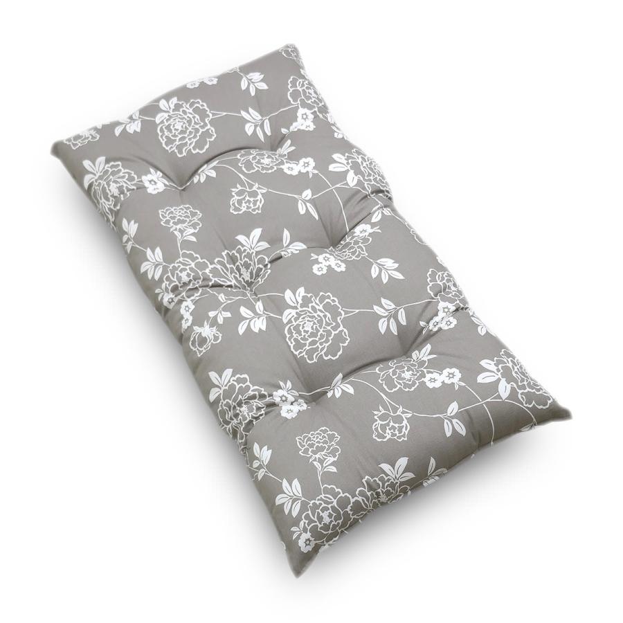 長座布団 本体 日本製 ガワ約68×120cm ぼたん 各色 大判 ガワ綿100