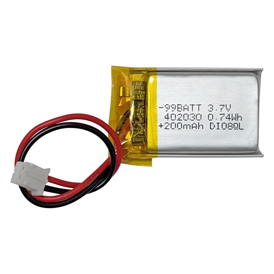 リポバッテリー 402030 200mah 3.7v 1個 充電式 リチウムポリマー 電池