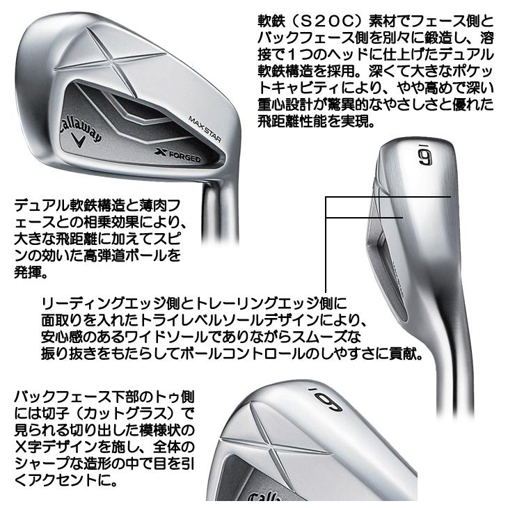 Callaway（キャロウェイ） 2025 Xフォージド MAX STAR アイアン 5本