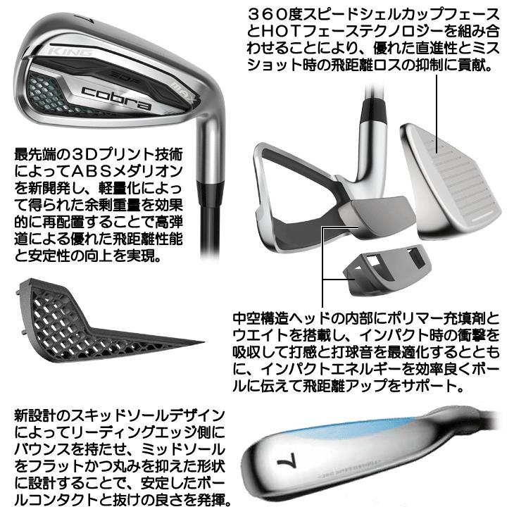 COBRA（コブラ） レディース KING MAX アイアン 5本セット （#7 #8 #9