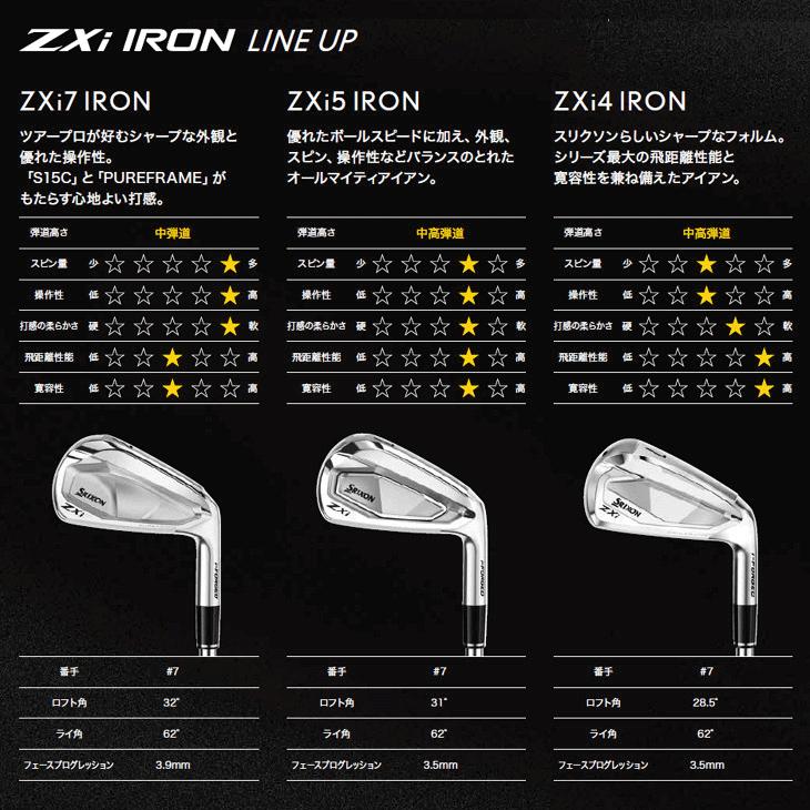 SRIXON ダンロップ スリクソン ZXi4 ディアマナ ZXi70 アイアン 5本