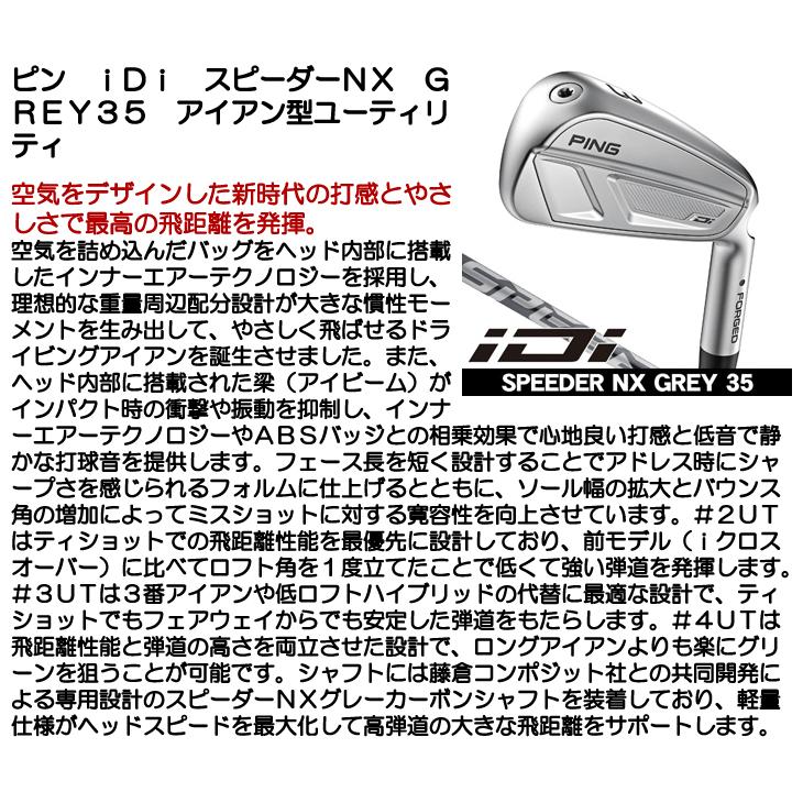 PING（ピン） iDi ユーティリティアイアン スピーダーNX GREY 35 右
