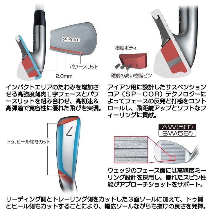 BRIDGESTONE（ブリヂストン） BX2 HT アイアン 5本セット （#6/#7/#8