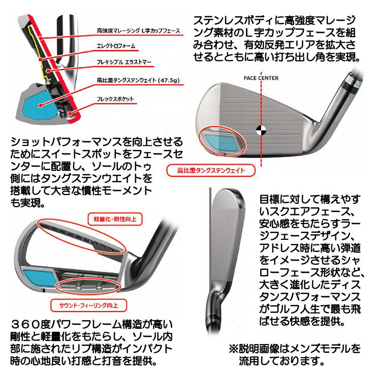 Royale レディース マジェスティ 2025 ロイヤル アイアン 単品 #5/#6