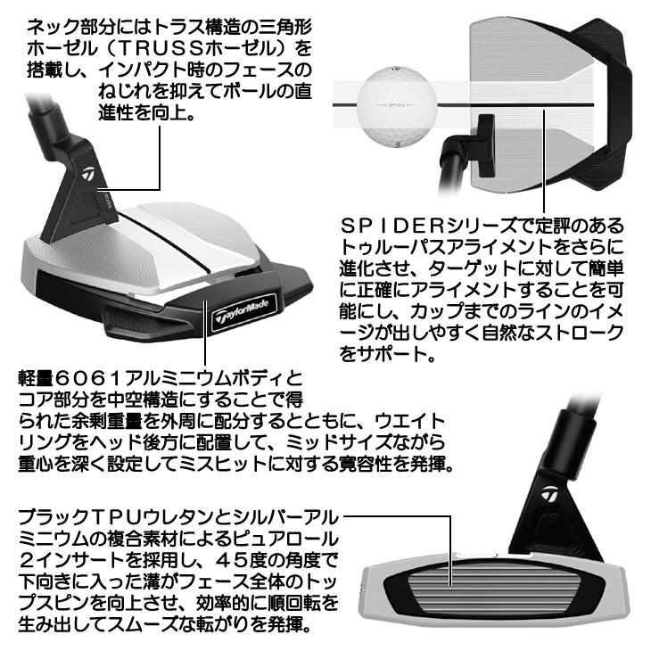 TaylorMade テーラーメイド スパイダーGTX デューンシルバー TaylorMade テーラーメイド スパイダーGTX デューンシルバー