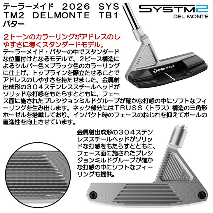 TaylorMade（テーラーメイド） システム2 SYSTM2 デルモンテTB1 パター
