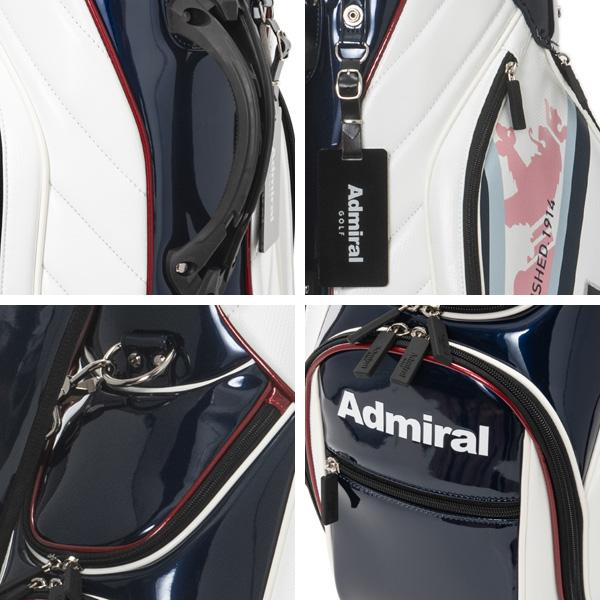 銀*郎様 Admiral キャディバッグ シルバー 9.5型　中古品　アドミラル アドミラルキャディバッグ、シルバー×ブラック - メルカリ