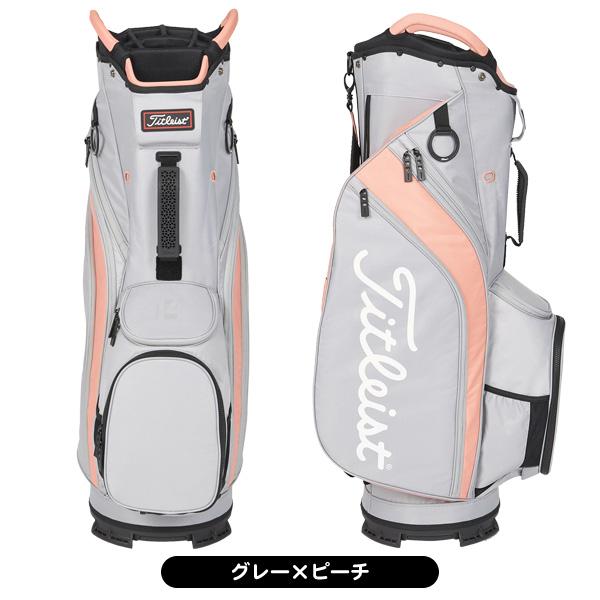 Titleist カート14 TB22CT6-25 GYPC グレー/ピーチ Titleist（タイトリスト） メンズ カート 14 キャディバッグ TB22CT6