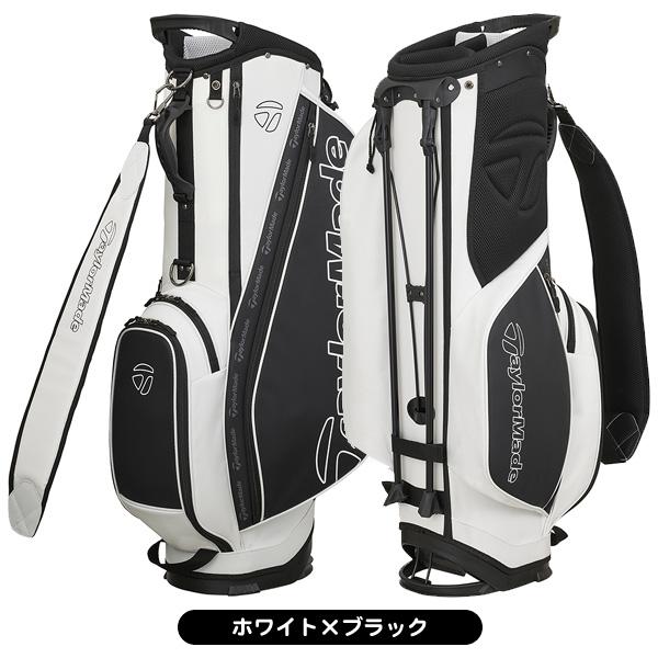 TaylorMade キャディバッグ 白/黒 フード付き TaylorMade キャディバッグ 黒白 【公式通販】