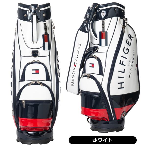 希少ロゴ　トミーヒルフィガー　キャディバッグ　2点式　ショルダー　9型　エナメル TOMMY HILFIGER GOLF（トミー ヒルフィガー ゴルフ） トミー