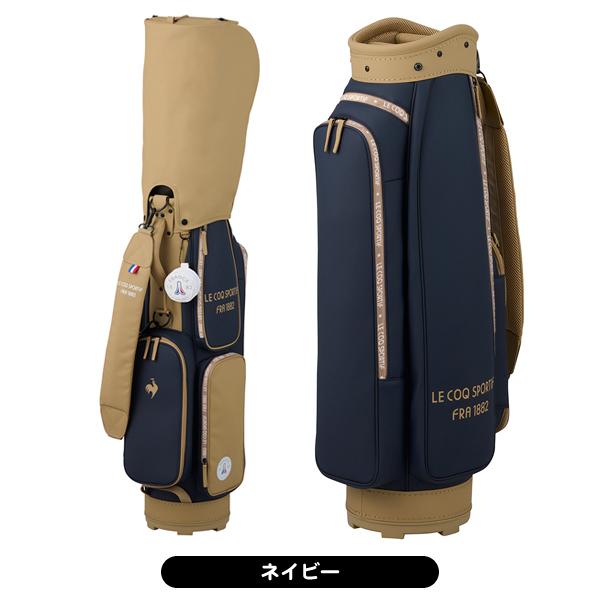 【新品タグ付】ゴルフバック　キャディバック　レディース　ルコック　軽量 le coq sportif GOLF（ルコックスポルティフ ゴルフ） 付属ネームタグ