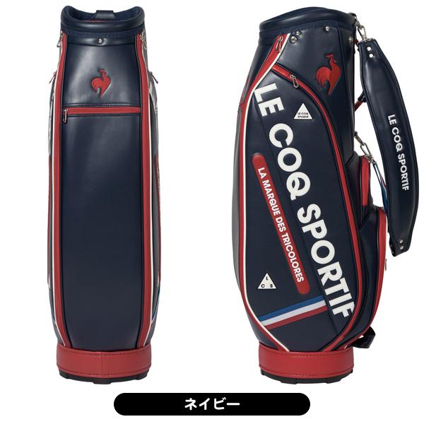 ルコックスポルティフ 【美品】キャディバッグ 新エンブレム le coq sportif GOLF（ルコックスポルティフ ゴルフ） ルコック