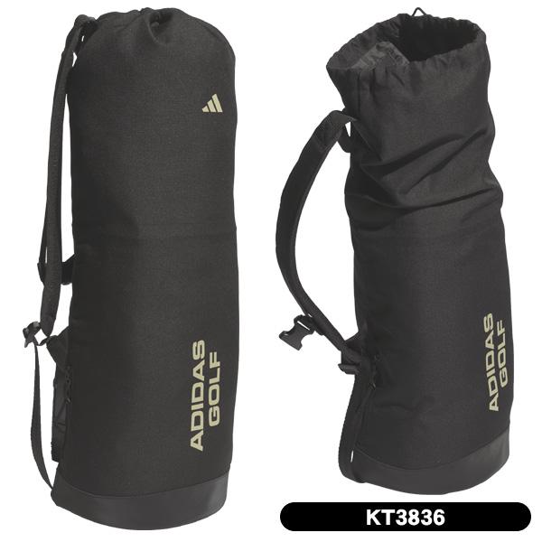 【美品 adidas】自立式ゴルフバッグ ブラック　アディダス　担ぎも可能 アディダス(adidas) スタンドキャディバッグ メタルロゴ プレミアム