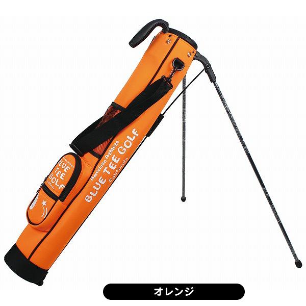 ゴルフバッグ　ブルーティーゴルフ⭐︎　オレンジ⭐︎ BLUE TEE GOLF（ブルーティーゴルフ） ストレッチ スタンド キャディ