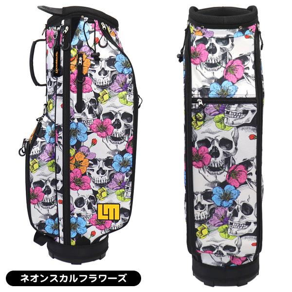 ラウドマウス 8.5型 スタンド式 キャディーバッグ 花柄 スカル ユニセックス LOUDMOUTH（ラウドマウスゴルフ） ラウドマウス キャディバッグ LM