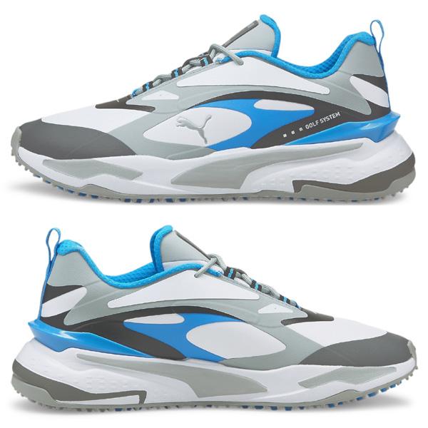 PUMA（プーマ） 376357-01(ホワイトブルー) 新品メンズプーマゴルフシューズGSファスト （メンズ）ゴルフシューズ シューズ スパイクレス 2E シューズ(男性用)