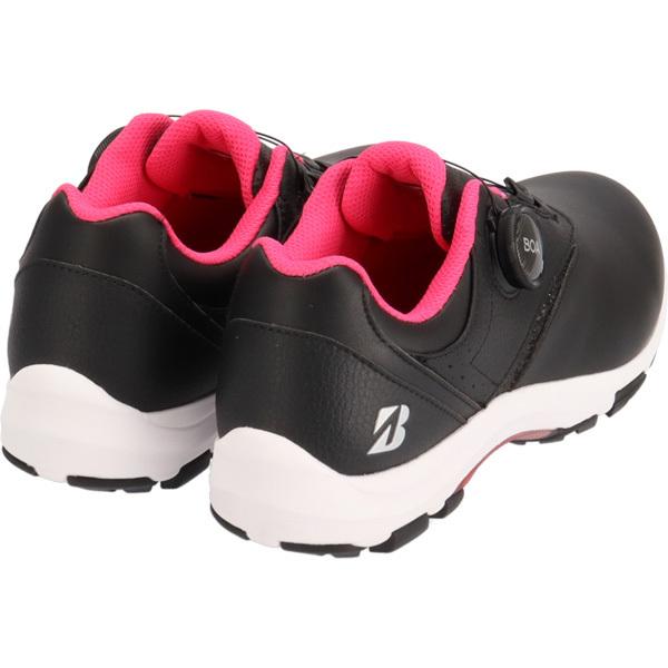 ブリヂストンゴルフシューズ 女性用 黒/ピンク ブリヂストンゴルフシューズ 女性用 黒/ピンク