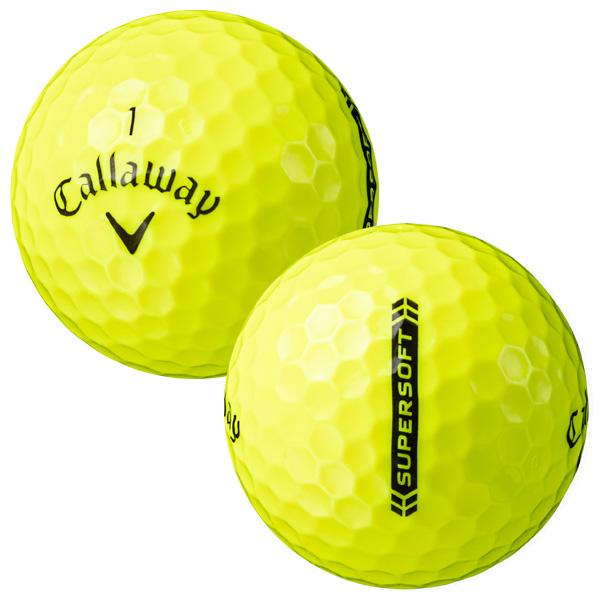 4ダース販売 callaway キャロウェイ スーパーソフト ゴルフボール 黄色 SUPERSOFT キャロウェイ 2023 スーパーソフト ボール (イエローグロ