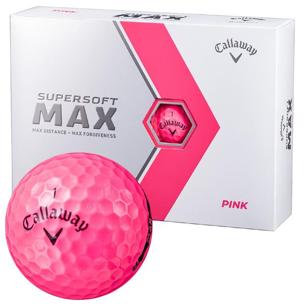 Callaway CHROME 【超レア新品】50球　ピンク SUPERSOFT キャロウェイ 2023 スーパーソフト MAX ボール (ピンク) [1