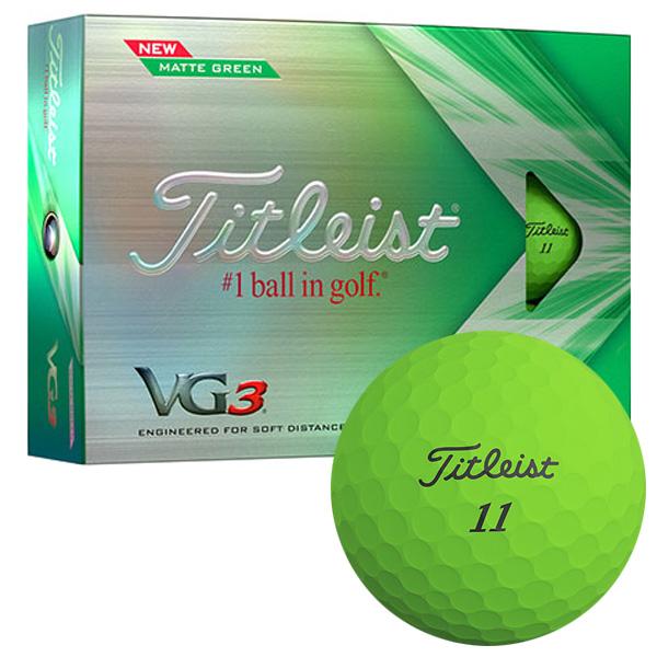 【A46】Titleist VG3 緑マット 年式混合 ロストボール 24球 Titleist VG3 タイトリスト 2022 ゴルフボール マットグリーン 1ダース