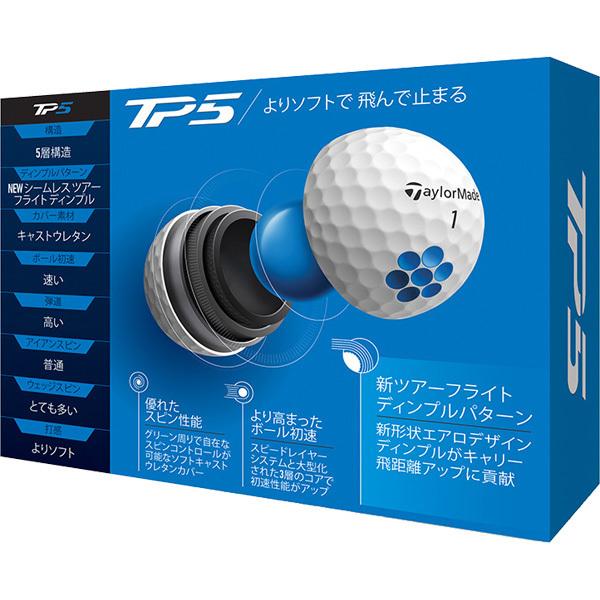 テーラーメイド 2021 TP5 ホワイト ゴルフボール 1ダース｜tsuruya-sp｜04