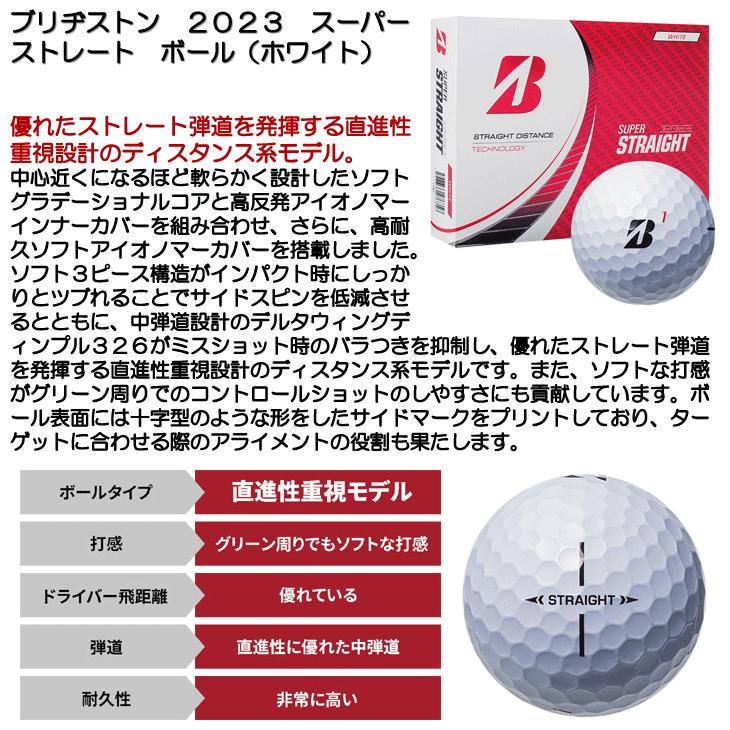 BRIDGESTONE GOLF ブリヂストン 2023 スーパーストレート ボール BRIDGESTONE GOLF ブリヂストン 2023 スーパーストレート ボール
