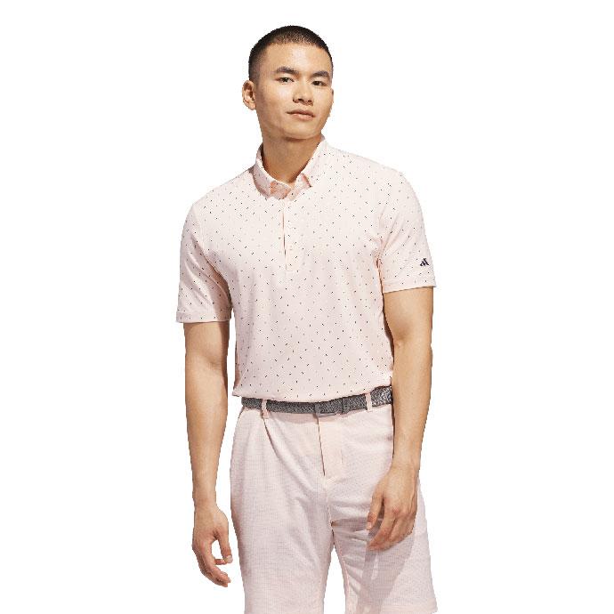 adidas（アディダス） ゴルフ メンズ マイクロプリント 半袖シャツ 春