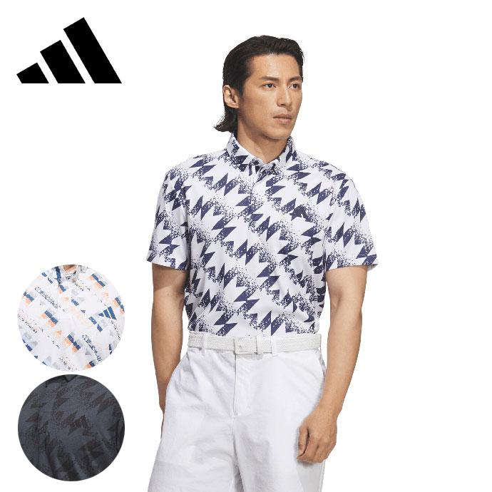 アディダス ゴルフウェア シアサッカー ポロシャツ ハーフパンツL 総柄 adidas（アディダス） （クリアランス）ゴルフウェア メンズ CLIMACOOL