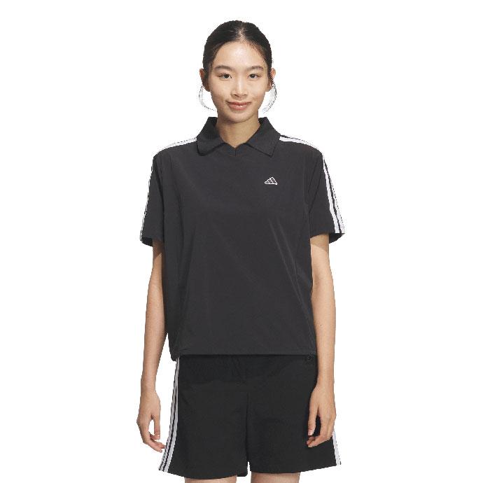 新品★S/XS アディダスゴルフ　半袖ポロ　スカート　モノトーン　白×黒　上下 adidas（アディダス） （クリアランス）ゴルフウェア レディース