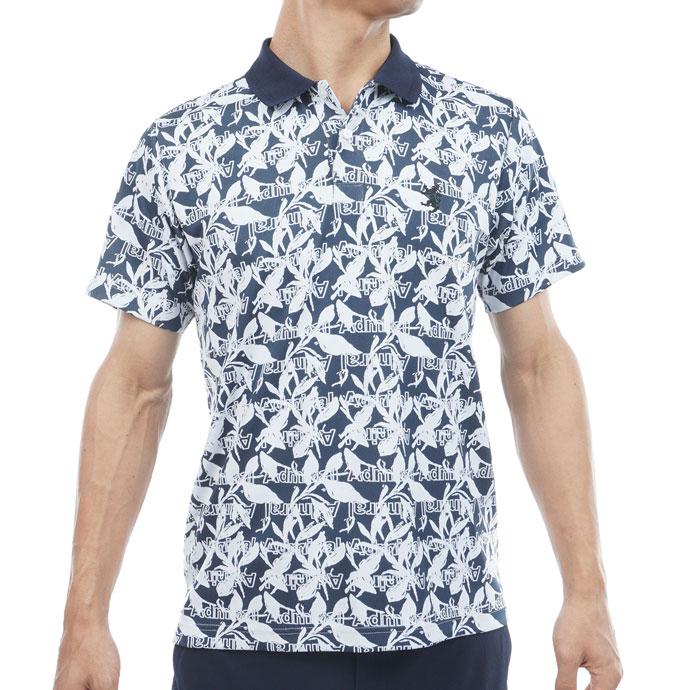 Admiral Golf - ゴルフ御召しもの メンズ アドミラル リーフジャガードポロシャツ 春 夏 26SS