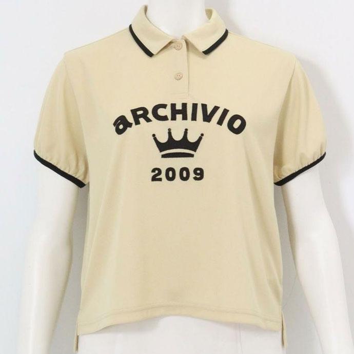 archivio（アルチビオ） ゴルフ レディース パフスリーブUVポロシャツ