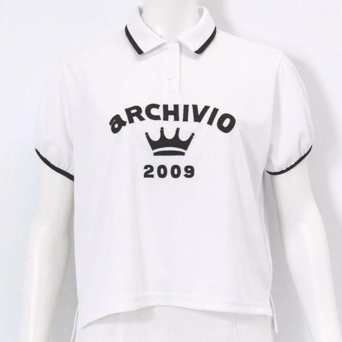 archivio（アルチビオ） ゴルフ レディース パフスリーブUVポロシャツ