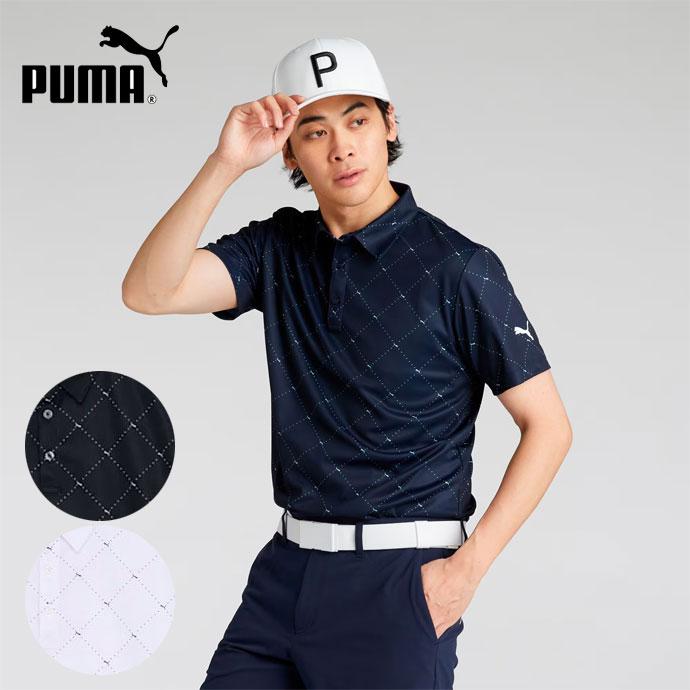 PUMA ゴルフ メンズ プーマ SB アーガイルAOP ポロシャツ 633324 PUMA ゴルフ メンズ プーマ SB アーガイルAOP ポロシャツ 633324