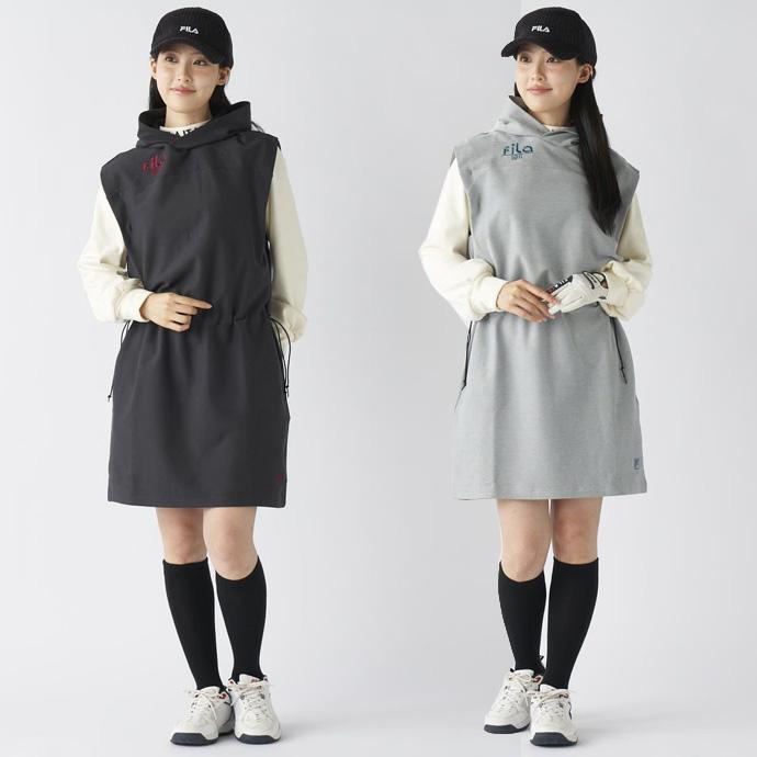 FILA GOLF ゴルフウエア レディース フィラ パーカーベストワンピース