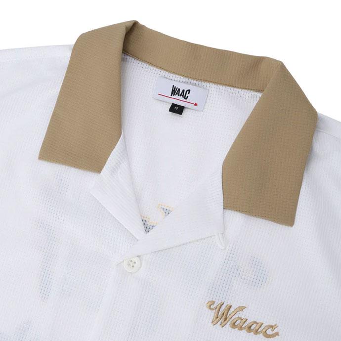 WAAC ワック ゴルフ メンズ 半袖シャツ オーバーサイズ M 美品 メンズ ワック ゴルフウェア 半袖シャツ 半袖モックネック 072252020