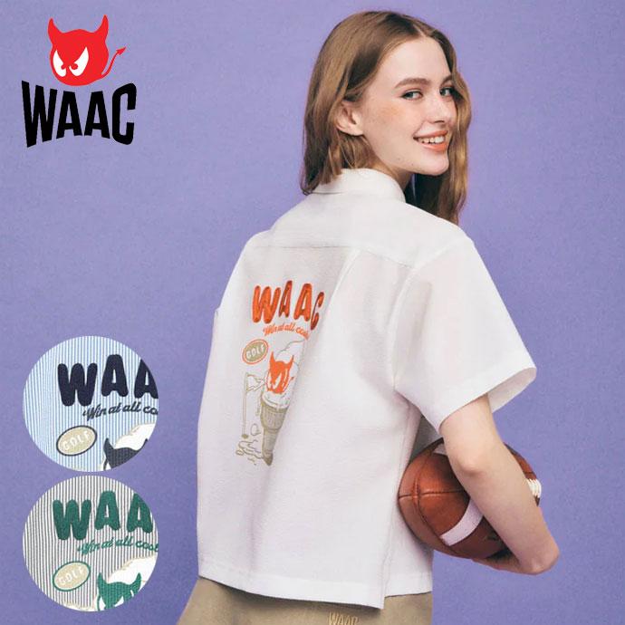WAAC ゴルフ レディース ワック 半袖ハーフジップポロ 春 夏 26SS