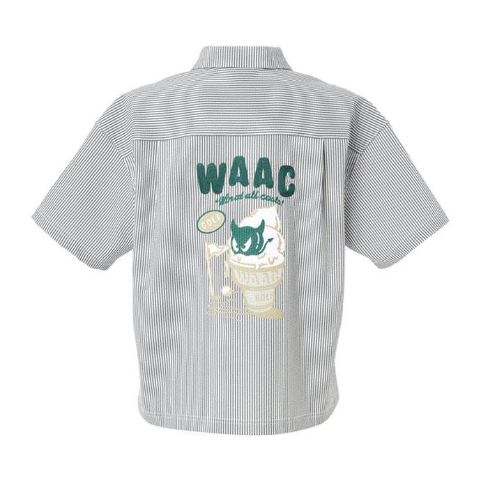 WAAC ゴルフウエア レディース ワック 半袖ハーフジップポロ 春 夏