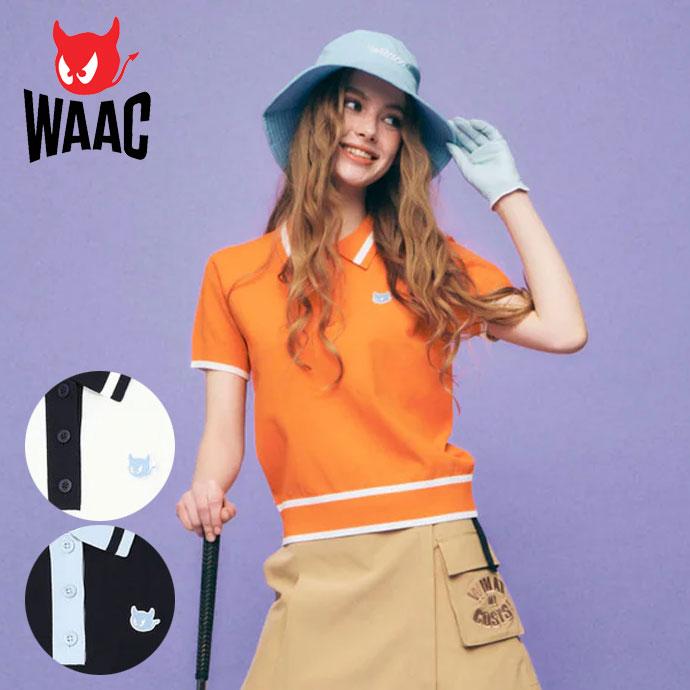 新品【WAAC】ゴルフウェア　半袖ニット WAAC ゴルフウエア レディース ワック 半袖ニットポロ 春 夏 26SS レディースウェア