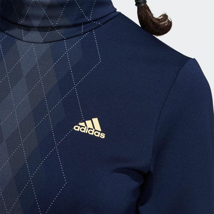 adidas♡新品/スカート♡美品/タートルネック♡M　ゴルフ/スポーツ アディダスゴルフ AG 保温タートルネック長袖カットソー レディース
