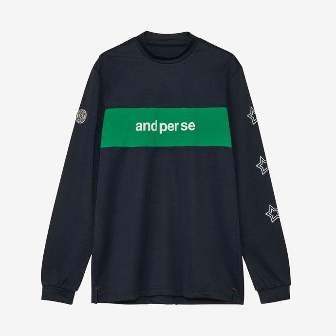 and per se（アンパスィ） ゴルフウエア メンズ ストレッチディンプル
