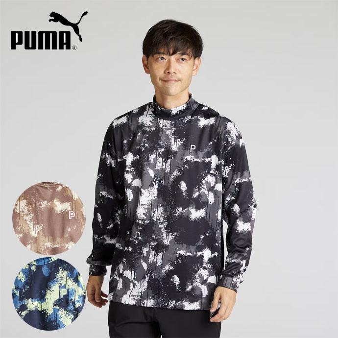 PUMA（プーマ） ゴルフ メンズ 長袖シャツ スプラッシュAOPLS