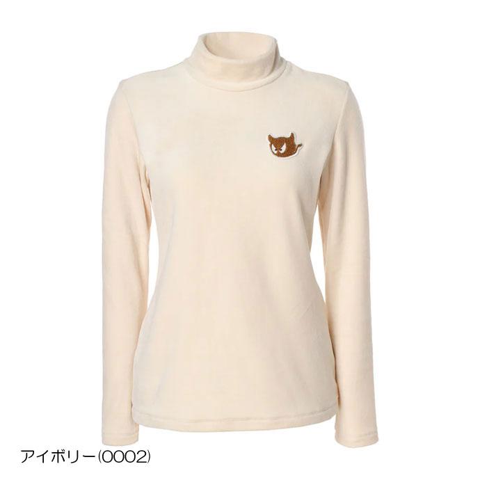 WAAC ゴルフ レディース/女性用 ワック BOMBER HEATベロア長袖モック